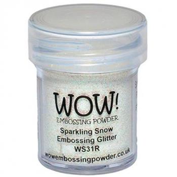 Wow Embossing Powder Wow! Polvo de Repujado de 15 ml, Nieve espumosa