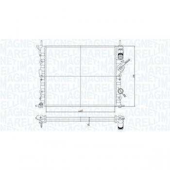 Radiador de motor MAGNETI MARELLI 350213194700, refrigeración del motor