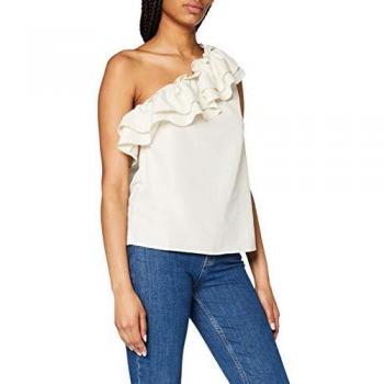 Vero Moda Vmlucinda One Shoulder Top VMA Ki Camiseta sin Mangas, Abedul, XS para Mujer