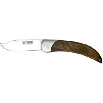 Cudeman Navaja de Bolsillo 419-L con Mango de Madera Natural de Olivo y Hoja de 7.5 cm Unidad en Liquidación