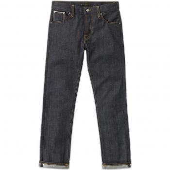 Nudie Jeans Grim Tim Dry Selvage Denim - Colour: SELVAGE, Size: W33 / L32, Male