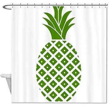 Río Cute Pineapple Patrón Poliéster Impermeable Cortina De Ducha De 36 x 72, #10, 66x72