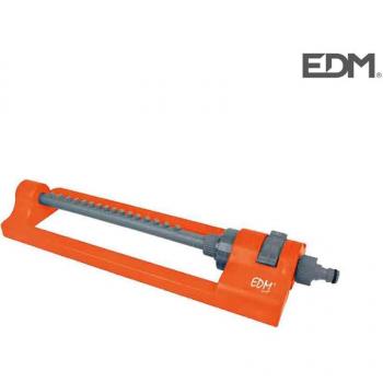 Aspersor de Riego Oscilante Regulable sobre 250m² con Enchufe Rápido EDM - Ideal para Cuidar Cada Detalle