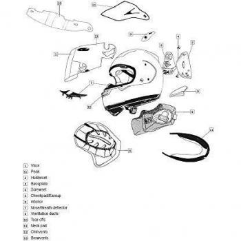 ar995600cc Arai Soportes Exteriores Tipo Vas-v Algodón tartán