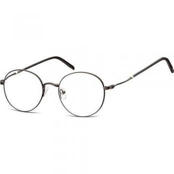 Round Montura completa Metálico Negra - Gafas Recetadas para Hombre - SmartBuy Collection