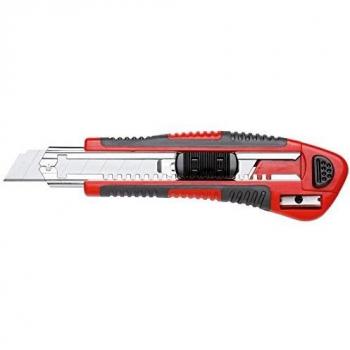 Cortadora GEDORE RED con 5 cuchillas de repuesto, 18 mm, tipo cutter, metal, un mano, 175 mm de largo