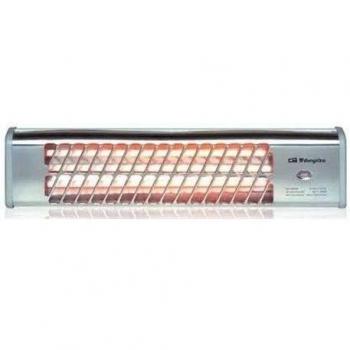 Orbegozo BB 5000 - Estufa de cuarzo para baño, selección de potencias mediante tirador, emisión instantánea de calor, pantalla orientable, 1200 W