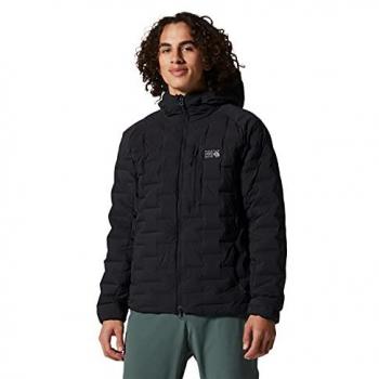 Mountain Hardwear Men's Stretch Down Hoodie Jacket - Black, XL