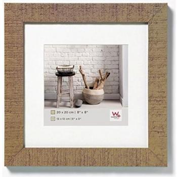 Marco de Fotos Walther HO220C Beige-Marrón 20x20 cm de Madera