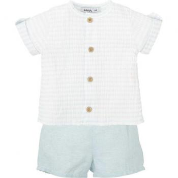 Conjunto de bebé niño en cuadros vichy