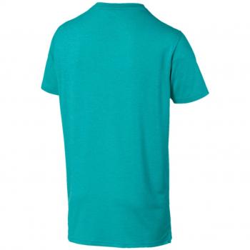Puma Cat tee Camiseta, Hombre, Blue Turquoise Heather, L