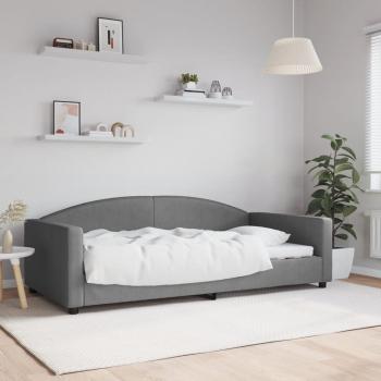 Sofá cama tela gris oscuro 100x200 cm Vidaxl