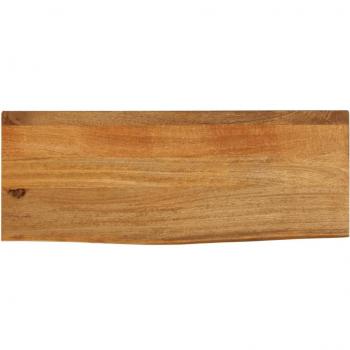 Tablero de mesa borde natural madera maciza mango 80x40x2,5 cm marrón vidaXL