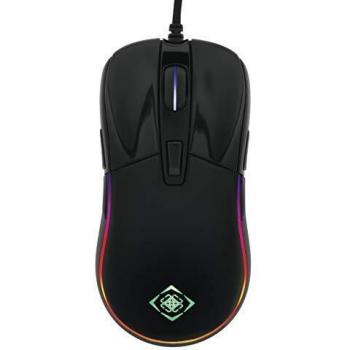 Ratón óptico para juegos DELTACO GAMING DM410, 5000 DPI, 1000 Hz, RGB, Negro