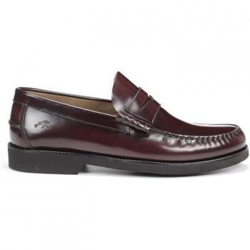 Fluchos Stamford F0047 Zapato de Vestir para Hombre en Piel Color Burdeos