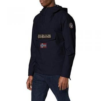 Napapijri Rainforest Waterproof Hooded Jacket for Men - XS, Blu Marine