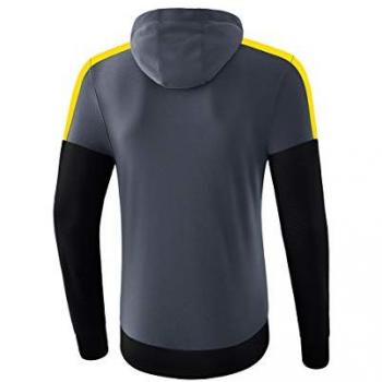 Erima Squad Hoodie Slate Grey / Black / Yellow 164 cm unisex