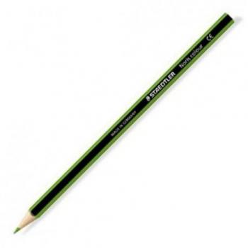Lápiz de color Staedtler Noris Wopex ecológico - 3 mm - Color verde oscuro - Caja 12 unidades
