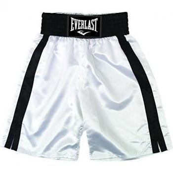 Everlast Pro 24` - Pantalones de boxeo, color Blanco/Negro, talla XL