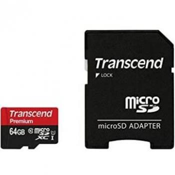 Transcend MicroSDXC 64GB Class 10 UHS-I TS64GUSDU1 MLC