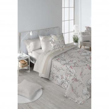 Tejidos El Mundo Juego Nórdica con Funda Edredón, Geranio, Cama 180 / 270x270