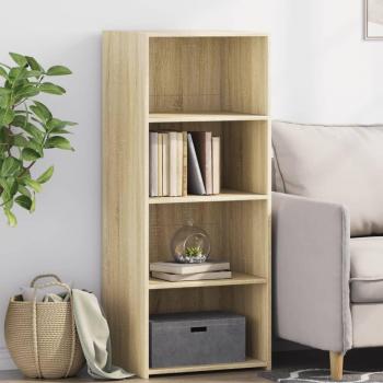 Aparador alto de madera de ingeniería roble Sonoma 50x41x124 cm marrón