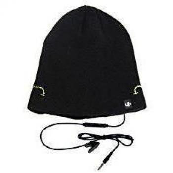 HIFUN 13132 - Gorro con auriculares, color azul y marrón
