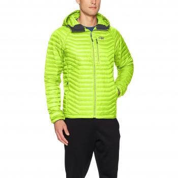Outdoor Research - Chaqueta de plumas para hombre Men 's verismo - Chaqueta con capucha, otoño/invierno, hombre, color jolt, tamaño L