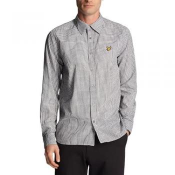 Lyle & Scott Men's Navy Shepherd Check Shirt - Small Size