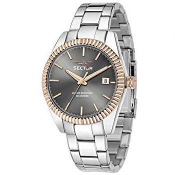 Sector 240 Men's Quartz Watch - Stainless Steel, 41mm, Swiss Made, 5 ATM Water Resistant