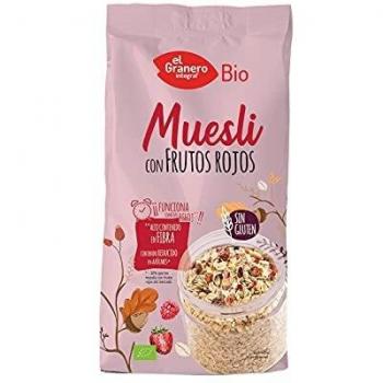 Muesli con Frutos Rojos Sin Gluten Bio El Granero Integral 375 gr