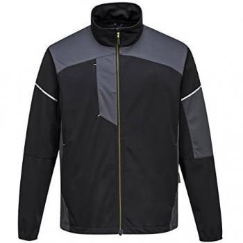 Chaqueta de Trabajo Portwest PW3 Bicolor con Cremallera Ezee, Negro/Gris, Tamaño M
