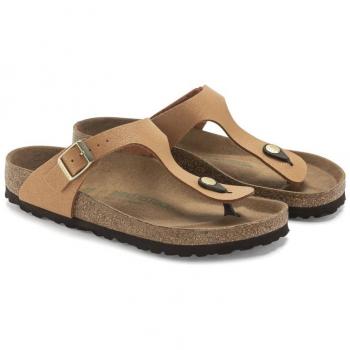 Sandalia Birkenstock Gizeh Vegan Nubuck Pecan 36