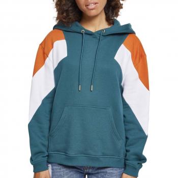 Urban Classics Ladies Oversize 3-Tone Block Hoody, Capucha para Mujer,