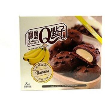 Taiwan Dessert - Galletas Rellenos De Crema De Mochi Con Sabor A Platano 160G