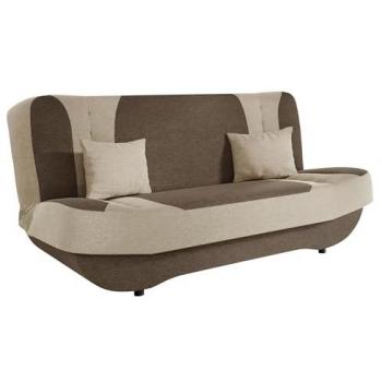 Sofá-cama Comfivo 239 con caja de ropa de cama, dimensiones 190x94x90cm, incluye dos cojines y función de dormir