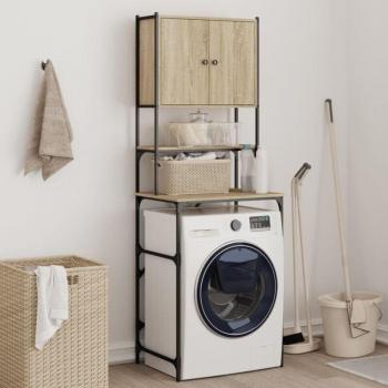 Armario para Lavadora Color Roble Sonoma 68x48,5x194 cm