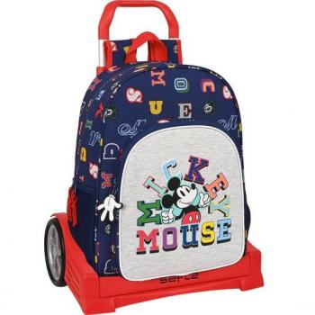 Mochila 180+Carro Evolution Mickey Mouse Only One - Safta