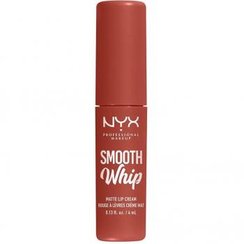 NYX Professional Makeup Smooth Whip Matte Lip Cream Velvet Lipstick with Smoothing Effect Shade 07 Pushin' Cushion 4 ml