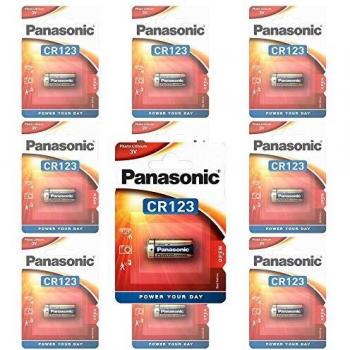 Batería de Litio Panasonic CR123A Photo Power 10-Pack, 1450 mAh