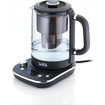 Laica KJ4000L Tetera Eléctrica con Filtro 1.5L 2400W Negro Transparente