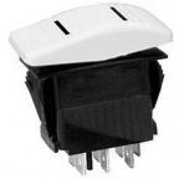 Seachoice 50-12991 Interruptor basculantes contura Off/on Iluminado, Color Blanco, 7 terminales