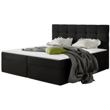 Cama Continental Doble Comfivo 195 con Somier y Cuero Ecológico, 140x200 cm, Color a Elegir, 146 x 206 x 113 cm