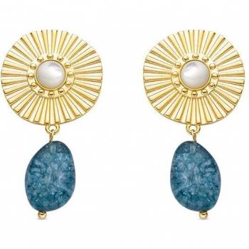 Pendientes Luxenter Nonde Africa Aleación de Metal Bañado en Oro