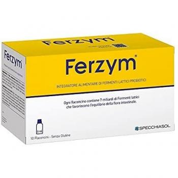Specchiasol Ferzym Fast 10 Ampollas - Suplemento Probiótico con Multivitaminas