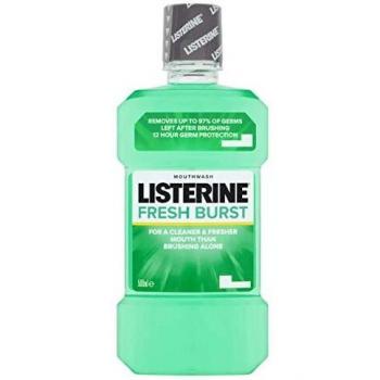 Listerine Fresh Burst Mouthwash, 500ml