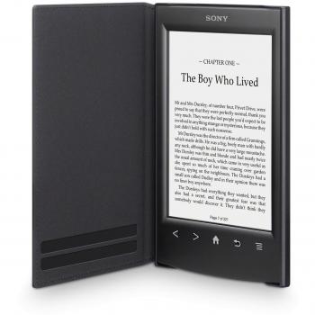SONY Sony PRSA-SC22 - Tapa protectora negra para lector de eBook - piel sintética, policarbonato, plástico ABS - negro