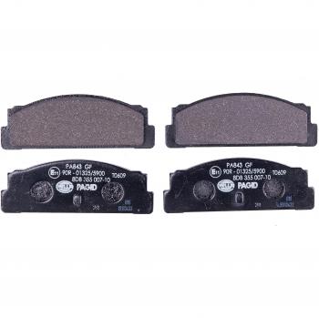 Juego de pastillas de freno HELLA 8DB 355 007-101 para Fiat, Lancia y Autobianchi - No preparado para indicador de desgaste, incluye cuatro pastillas