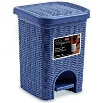 Papelera a pedal Elegance 6 Lt Azul Marino