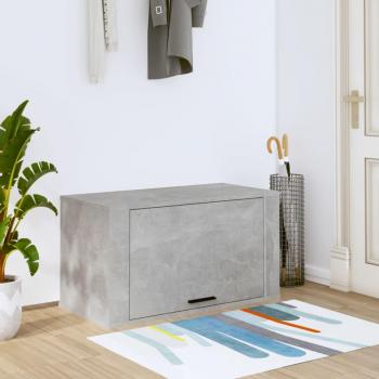 Mueble Zapatero Pared Contrachapada Gris Hormigón 70x35x38 cm